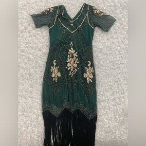 *SOLD OUT* Beaded 1920s flapper dress costume - size Large
